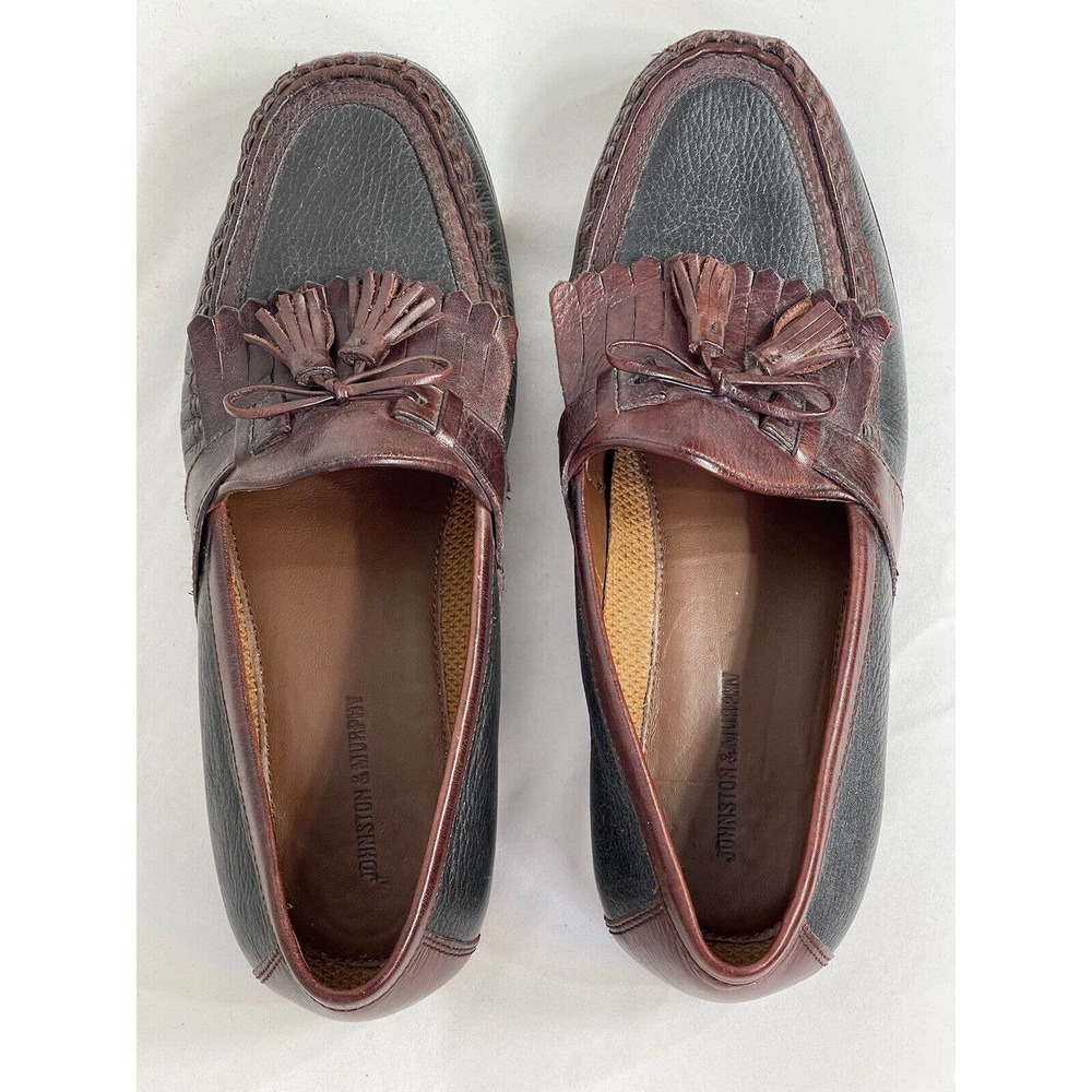 Johnston Murphy Aragon II Mens Kiltie Leather Tassel Red Loafer Sz 10.5 20-0592 - Picture 5 of 10